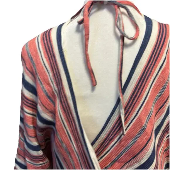 Cotton Bleu Maxi Dress Size L Y2K Boho Festival Hippie Retro Casual Beachy - Picture 6 of 12